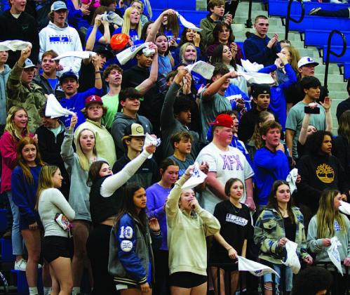 FILE PHOTO The student section will need to be rowdy again tonight when the Badgers and Lady Badgers take on Jarrell in the Badger Den.