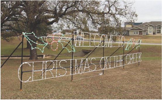 This 70-foot marquis sign was a target of vandalism in late November. Lampasas Parks &amp; Recreation crews have since repaired the sign, and Vision Lampasas members have increased the reward offered in the vandalism investigation. JOYCESARAH MCCABE | DISPATCH RECROD