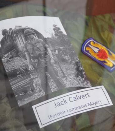 Most of the items in the special exhibit come from local residents, such as this photo of former mayor Jack Calvert taken during his time in Vietnam. monique brand | dispatch record