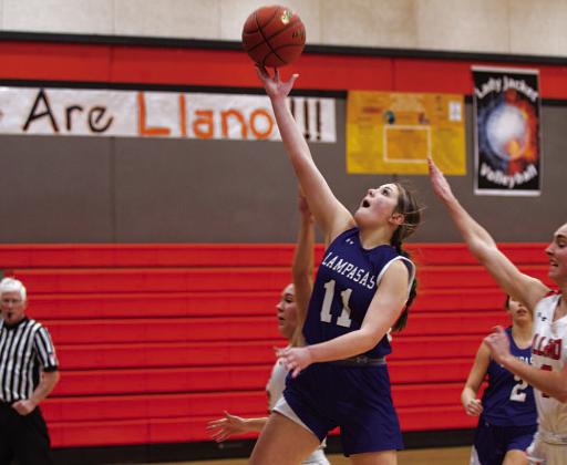 Mia Mulcahy was the Lady Badgers’ second-leading scorer in their win. HUNTER KING | DISPATCH RECORD