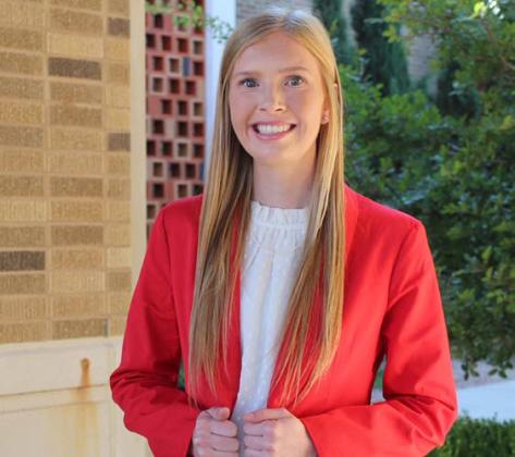 Courtesy photo Texas Tech enrollee Morgan Stewart will work as a studentteacher this spring at Academy High School, where Massey and Forsythe will provide supervision and mentoring.