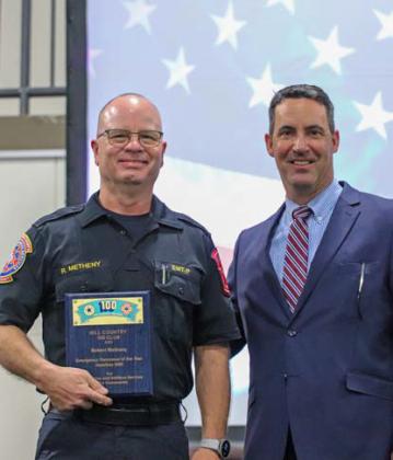 Robert Metheny was awarded the Emergency Personnel of the Year for Hamilton EMS. COURTESY PHOTO | Texas Game Wardens