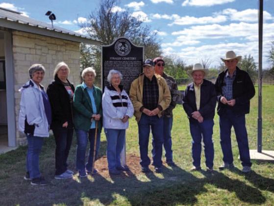 Officers of the Straley Cemetery Association are, from left, Cynthia Evans, Sandra Doyle, Joyce Straley, Wanda Lang, Roland Lang, Clint Lang, Bobby Witcher and Don Jones.
