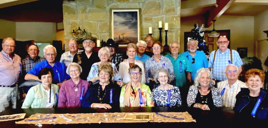 Twenty-three members of the Lampasas High School Class of 1962 swapped stories and memories at their recent gathering. courtesy photo