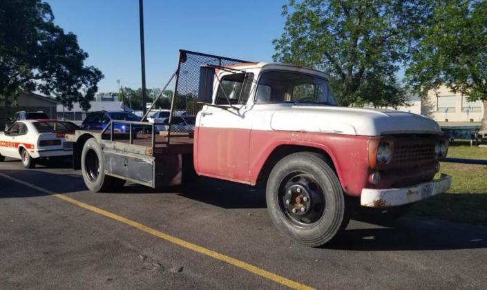 Alan Harry showed off his refurbished 1958 F-600 truck at the June Classics at the Classic gathering in town. He bought the vehicle from a southern Idaho farmer who used it to haul potatoes. COURTESY PHOTO