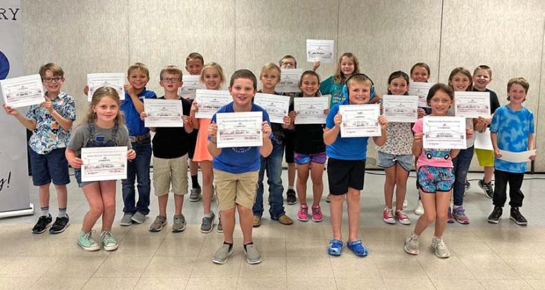 Hanna Springs Elementary second-grade A honor roll recipients are pictured. courtesy photo