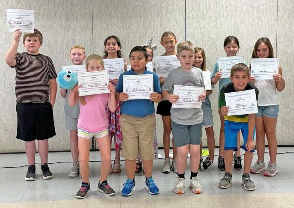Hanna Springs Elementary third-grade A honor roll recipients are pictured. courtesy photo