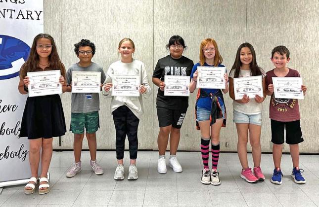 Hanna Springs Elementary fourth-grade A honor roll recipients are pictured. courtesy photo
