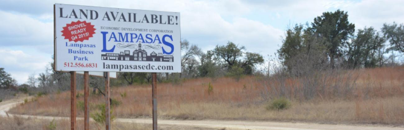 The Lampasas City Council has allocated $971,000 in federal recovery funds to start construction at the Lampasas Economic Development Corp. Business Park. MONIQUE BRAND | DISPATCH RECORD