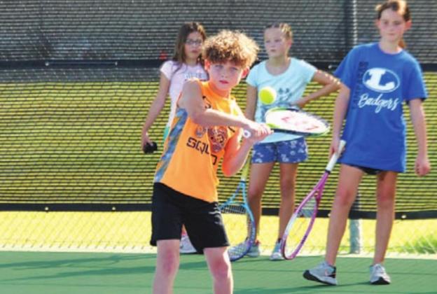 Kurt Hannabass participated in the first tennis camp in June. FILE PHOTO