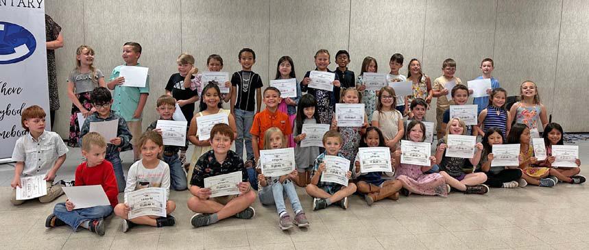 Pictured are the Hanna Springs Elementary first-grade A/B honor roll recipients. More awards will appear in an upcoming edition of the Dispatch Record. courtesy photo