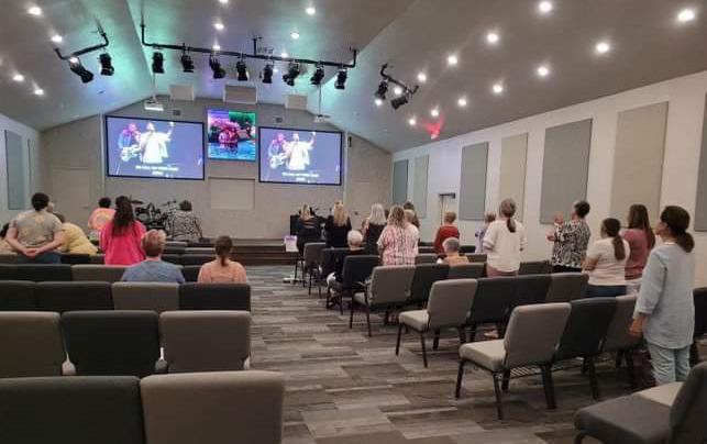 The Lometa Baptist Church sanctuary and worship space was renovated recently. courtesy photo