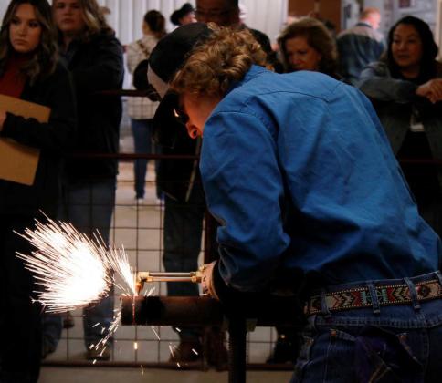 Ayden Stanley participates in the Fastest Torch competition in the 2023 Lampasas County Livestcok Show. Last year’s event had 16 participants, and stock show organizers anticipate more participants this year. file photo