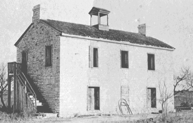 courtesy photo | jeff jackson The Aten College building may or may not have been the scene of a shoot-up-the-town type of Christmas celebration in 1871. It was an active school from 1869 until sometime in the 1890s.