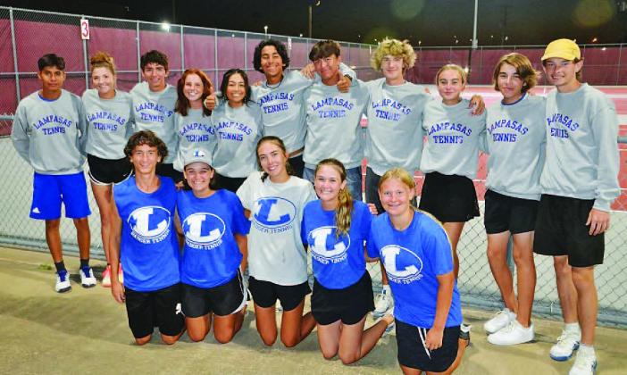 The tennis team is heading into a district championship match next week. COURTESY PHOTO