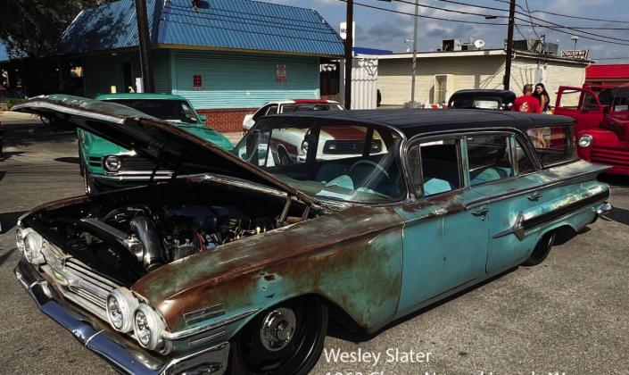 COURTESY PHOTO | MIKE NICHOLS Wesley Slater’s 1960 Chevy Nomad Impala Wagon won runner-up honors for Best in Show.