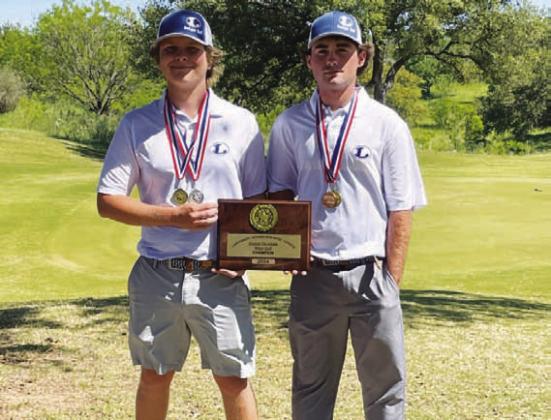 Nick Haas, left, and Peyton Spore placed second and third in the tournament on Monday and Tuesday. COURTESY PHOTO | GERRY SPORE
