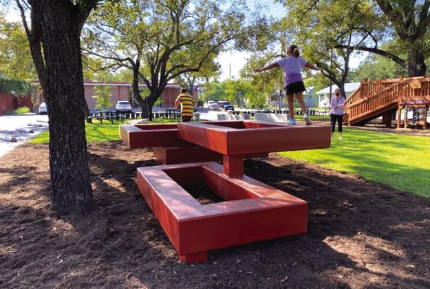 The Lampasas Library Park is the most recently completed capital project. FILE PHOTO