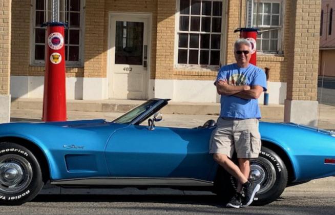 Craig Benton displays his 1975 Corvette. A show for classic vehicles such as this one is scheduled Saturday from 9 a.m. to 2 p.m. at Storm’s Drive-In. COURTESY PHOTO