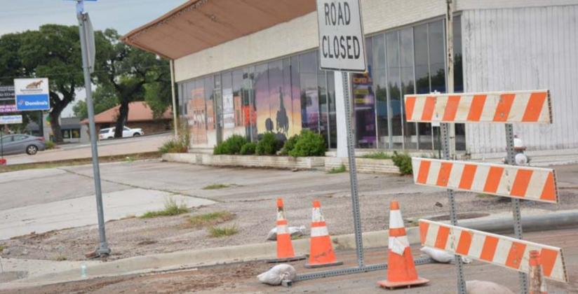 West Avenue C is closed due to repairs. Overnight rain last week hindered the construction for a few hours. MONIQUE BRAND | DISPATCH RECORD