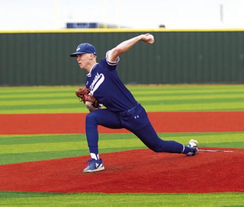 Jonas Andersen threw a no-hitter in Tuesday’s win over Jarrell. HUNTER KING | DISPATCH RECORD