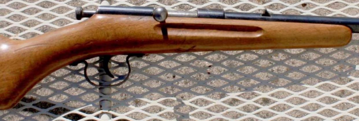 The .22 Karabiner was produced as a training rifle for children in Germany in the 1930s, and this one was brought to the U.S. as a memento from a serviceman who fought in the European Theater. HAROLD HARTON | COURTESY PHOTO