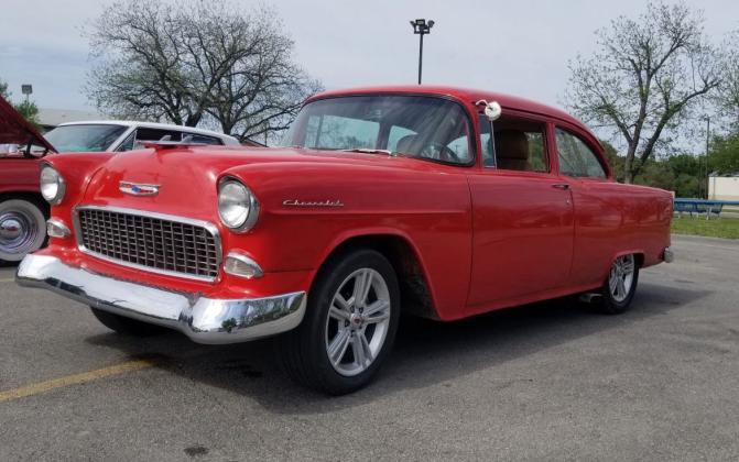 This 1955 Chevy, owned by Bill Henderson, is expected to be present for the Classics at the Classic Car Show. Henderson bought the car when he was 13 and obtained his license at age 14 the following June. He has had the vehicle ever since. COURTESY PHOTO