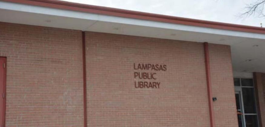 The Lampasas Public Library will receive federal funds it can use for projects such as new signage. MONIQUE BRAND | DISPATCH RECORD