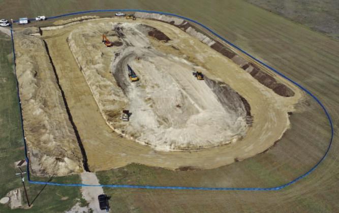 Lometa’s track, which broke ground in September, has made progress and is expected to be complete before track season begins. COURTESY PHOTO