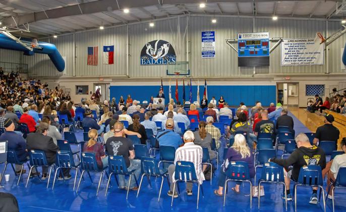 Over a hundred veterans and their families attended this year’s program. chris miles | dispatch record