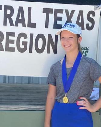Incoming sophomore Kenlee Turner won her division of the Beltway Junior Golf Tour tournament in Lampasas on Wednesday. COURTESY PHOTO