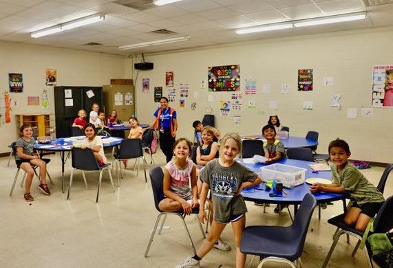 These first-grade children beam with infectious smiles while sitting together in their art class, taught by Ms. Marisela Gamez. She is a longtime teacher at the Boys and Girls Club in Lampasas. joycesarah mccabe | dispatch record