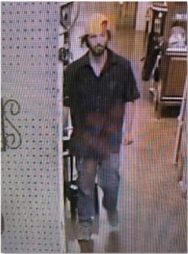 This still image was captured from video surveillance during an attempted theft at The Trading Post. Those with any information on this suspect should contact the Lampasas Police Department at 512-556-3644. COURTESY PHOTO | LAMPASAS POLICE DEPARTMENT