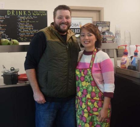 Joseph and Anh Trousdale, who have been Lampasas residents the past four years, have opened a storefront to sell their at-home pho soup kits and other traditional Vietnamese treats. ALEXANDRIA RANDOLPH | DISPATCH RECORD