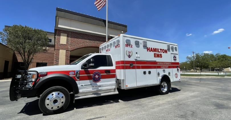 Hamilton County Hospital District EMS has been approved by the county to provide ambulance services for Lampasas County residents. COURTESY PHOTO