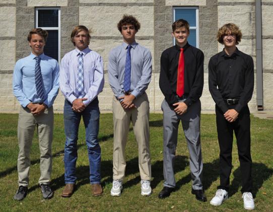 Selected to participate in the American Legion 2023 Boys State session are, from left to right, Parker Weinheimer, John Brock Langford, Landon Richardson, Keaton Black and Luke Rogers. Not pictured: Preston Isom. ERICK MITCHELL | DISPATCH RECORD