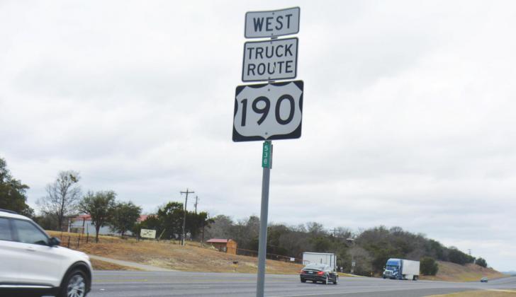 Drivers make their way to and from the Lampasas city limits Wednesday morning on U.S. Highway 190. One recent study reported that the Texas highway is among the three most dangerous roads in the country. MONIQUE BRAND | DISPATCH RECORD