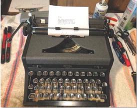 “If it’s a good typewriter, all it takes is a little tender-loving care” to repair and return its former glory, Willis said. Here is the “after” photo of the same model. COURTESY PHOTO