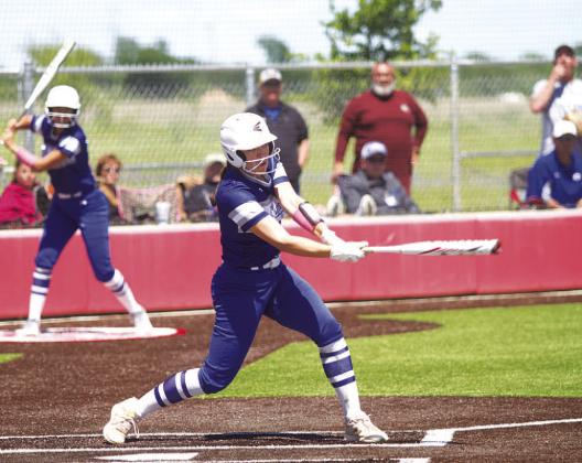 Hannah Perry finished her softball career in Lampasas with another playoff berth in 2023. HUNTER KING | DISPATCH RECORD