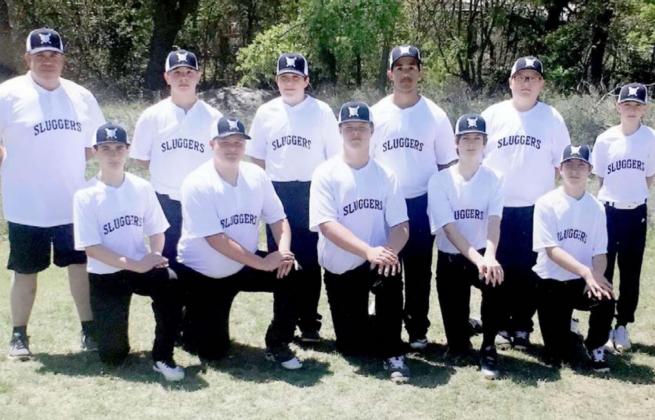 The Lampasas Sluggers 14U baseball team is preparing for a rematch with Gatesville to break a tie for first place. COURTESY PHOTO