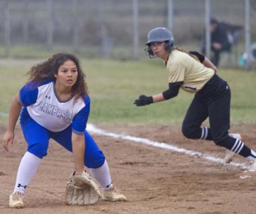 Alycia Cantu, left, shown in a previous tournament, batted 4-6 on Thursday. JEFF LOWE | DISPATCH RECORD