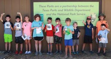 Scout Pack 100 is pictured during a visit to Lyndon B. Johnson State Park in mid-July. The pack will host a yard sale Sept. 16 to fund more of their adventures. COURTESY PHOTO | PAIGELYN MARTIN GARCIA