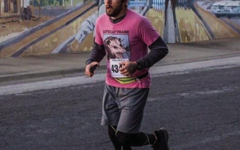 Steve Barlet runs the Lampasas Run Club Veterans Day 5K. He has organized a charity event on Dec. 24 to benefit families displaced by a recent fire. COURTESY PHOTO