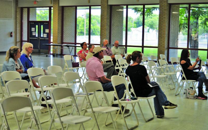Few residents were in attendance, but the town hall information provided by the Lampasas Public Works diector offered an update on various water issues of interest. ERICK MITCHELL | DISPATCH RECORD