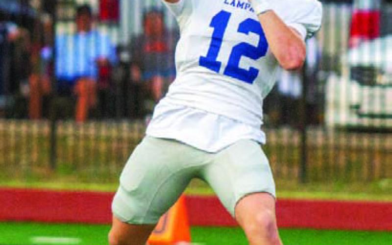 Quarterback Ross Kothmann slings a pass against Central Catholic last week. ANA SOFIA MEYER | DISPATCH RECORD