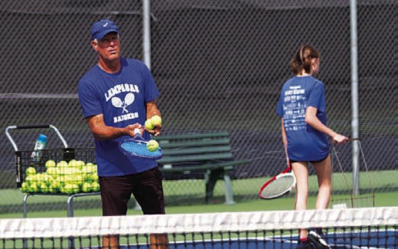 Lampasas High School tennis coach Kenneth Peiser’s squad begins competition today. FILE PHOTO