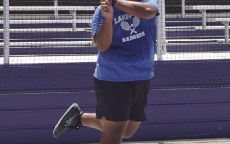 LHS boys’ No. 1 player Joel De La Rocha, started the season strong with a 4-0 record across singles and doubles play. COURTESY PHOTO