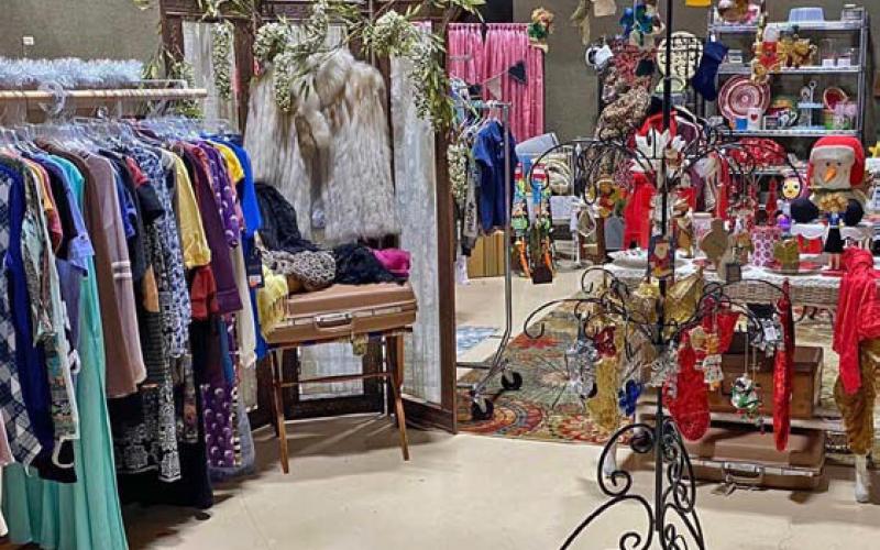 The new location at First Baptist Church of Lometa provides the space for thrift store volunteers to display more items for Works of Mercy clients. courtesy photo