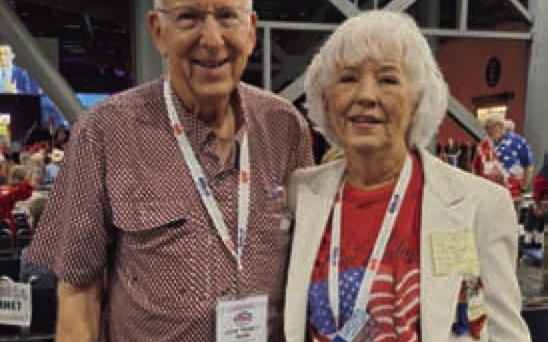 COURTESY PHOTO Randy and Sheila Bean also represented Lampasas County at the state GOP convention. Both are members of Texas First Conservative Alliance, and Randy Bean is Precinct 6 chairman for the Lampasas County Republican Party.