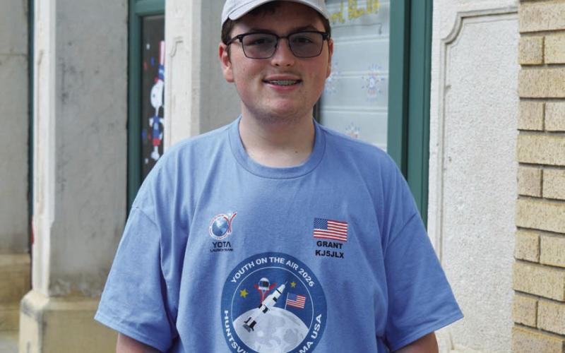 Incoming Lampasas High School senior Grant Gill was one of 36 selected to attend the Youth on the Air Camp in Huntsville, Alabama from June 14-19. ERICK MITCHELL | DISPATCH RECORD
